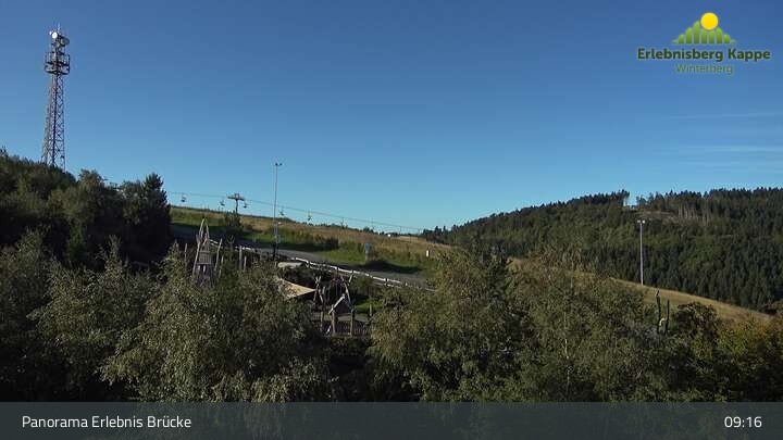 Archiv Foto Webcam Winterberg: Blick auf den Erlebnisberg Kappe