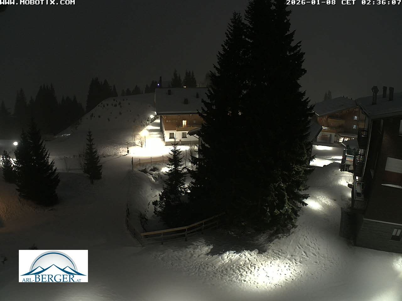 Archiv Foto Webcam Oberlech: Pension Berger