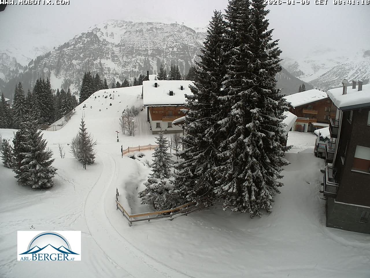 Archiv Foto Webcam Oberlech: Pension Berger