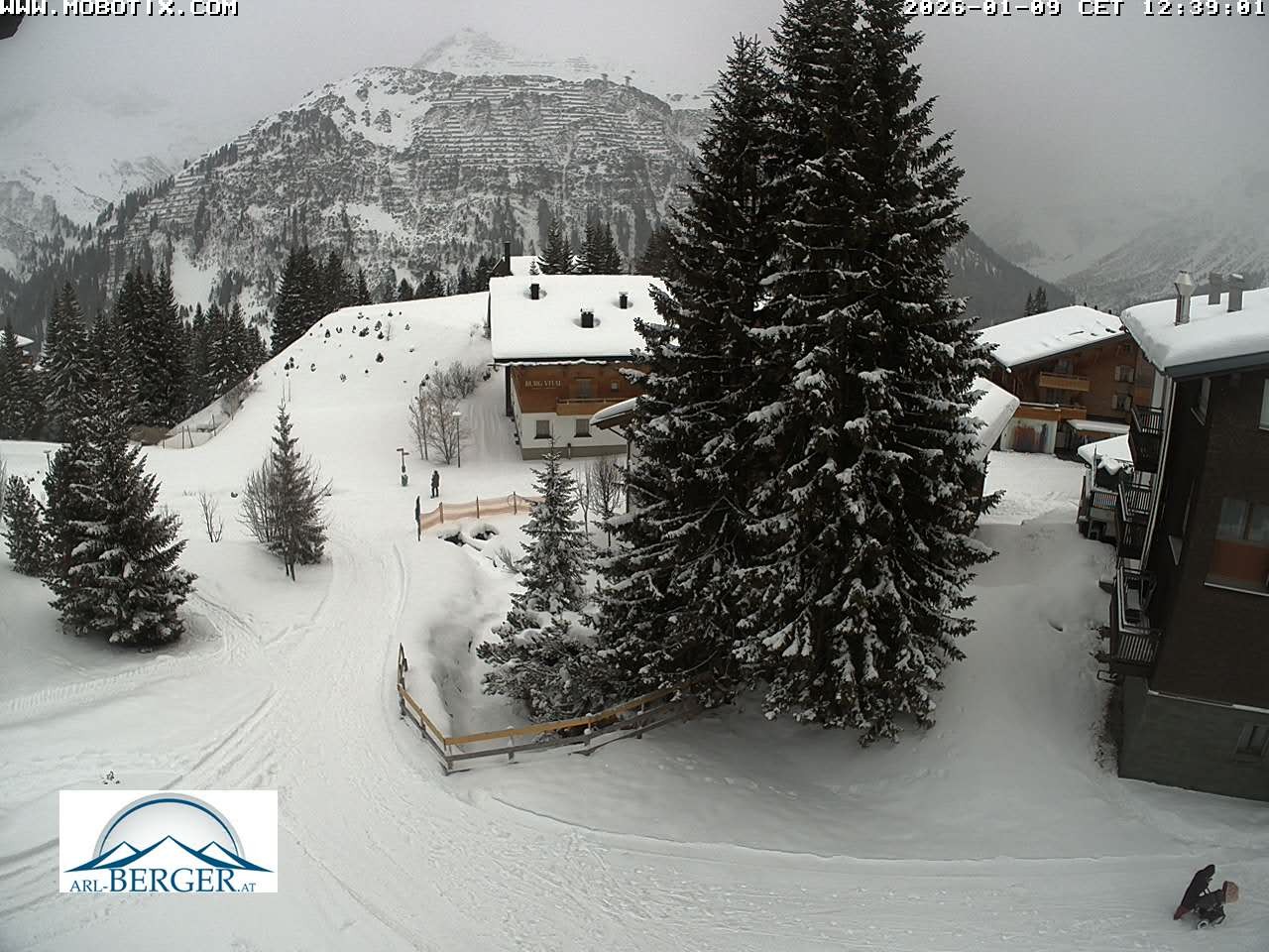 Archiv Foto Webcam Oberlech: Pension Berger