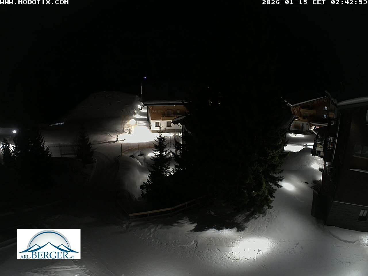 Archiv Foto Webcam Oberlech: Pension Berger