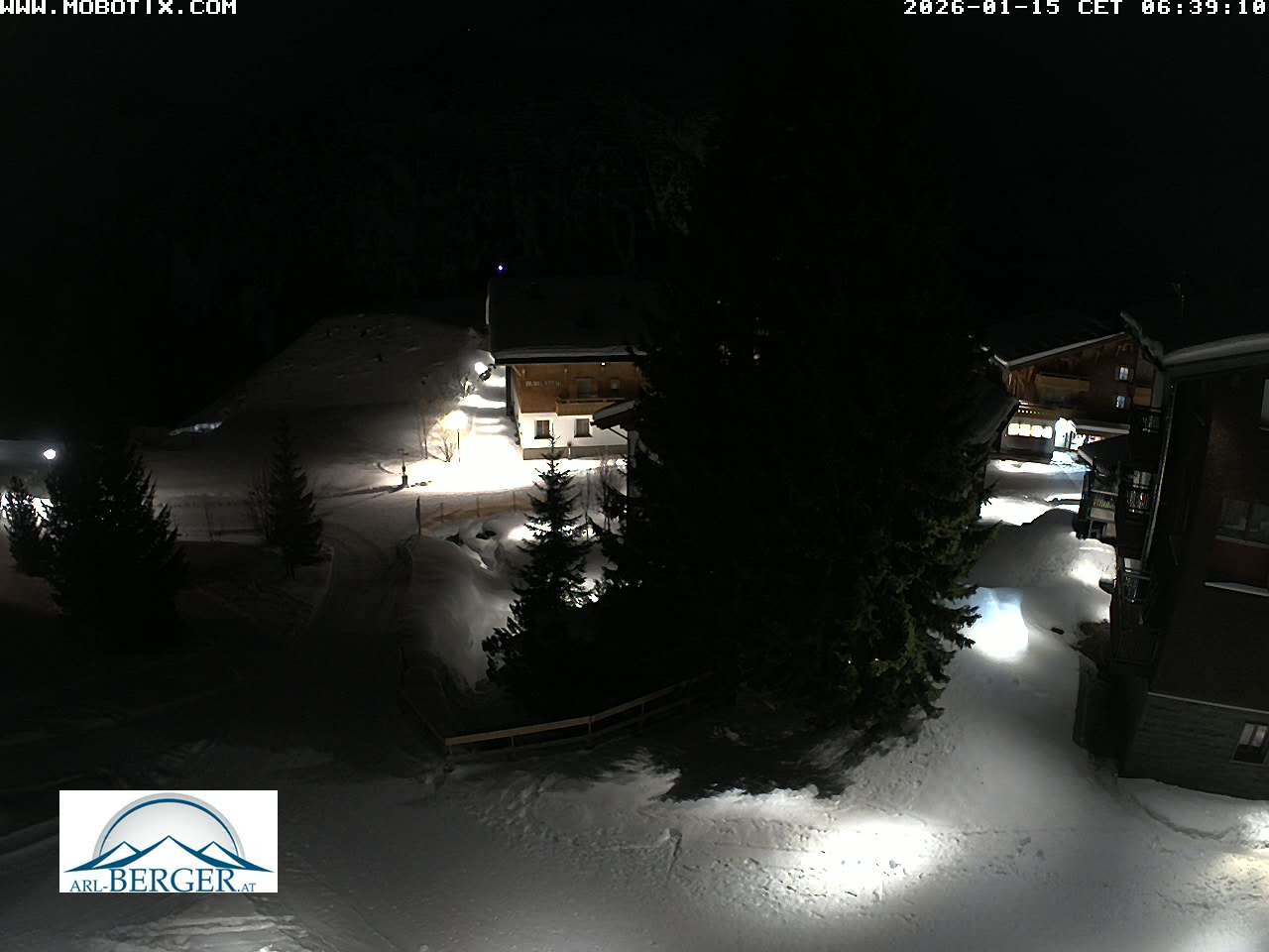 Archiv Foto Webcam Oberlech: Pension Berger