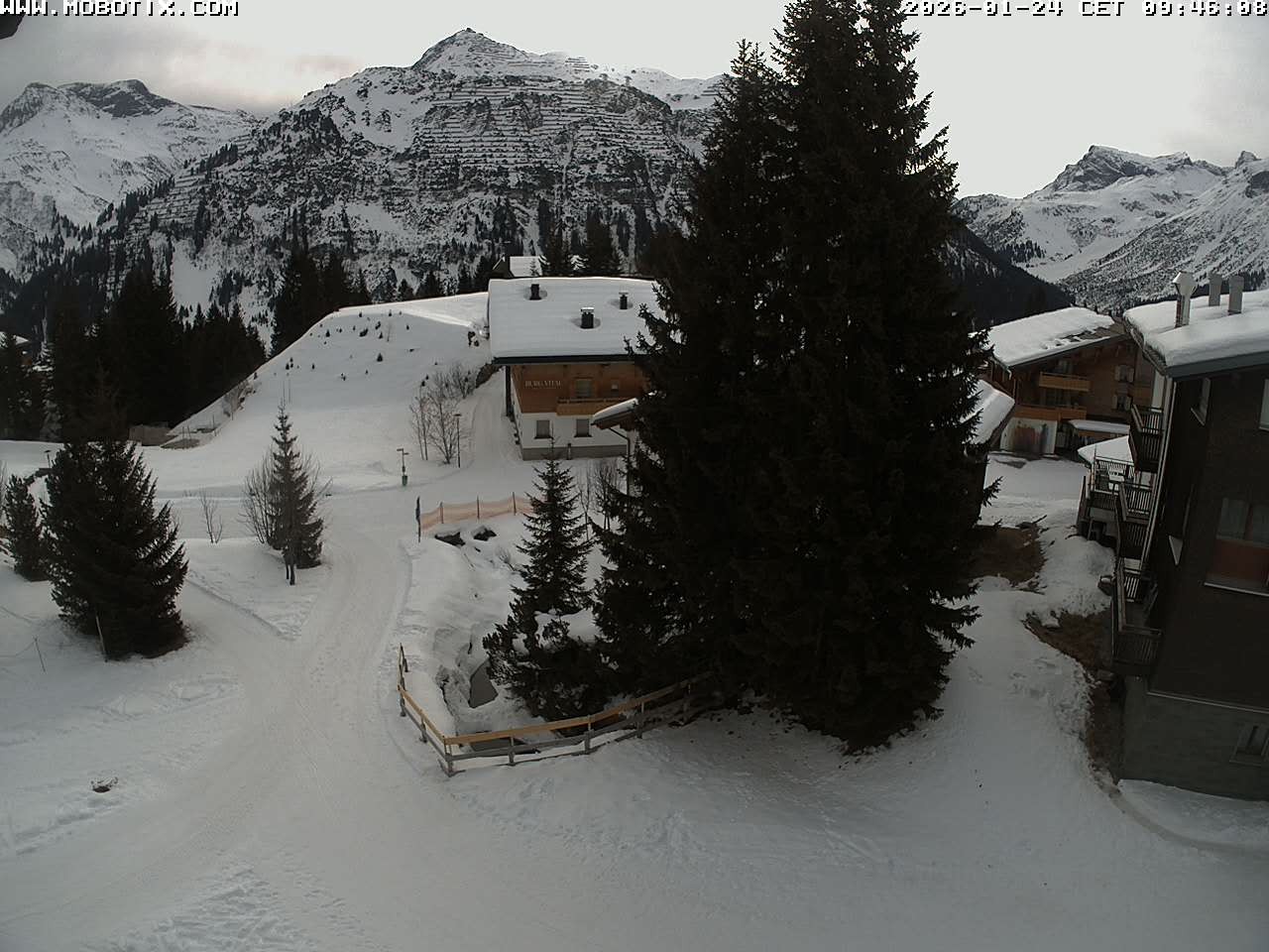 Archiv Foto Webcam Oberlech: Pension Berger