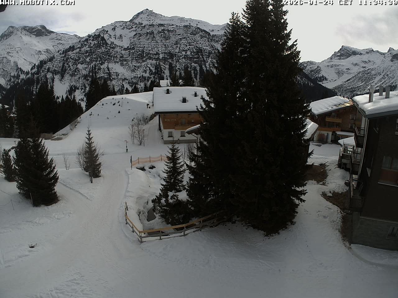 Archiv Foto Webcam Oberlech: Pension Berger