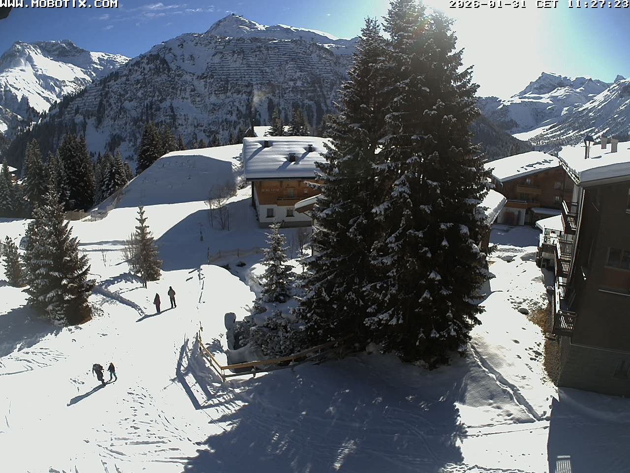 Archiv Foto Webcam Oberlech: Pension Berger