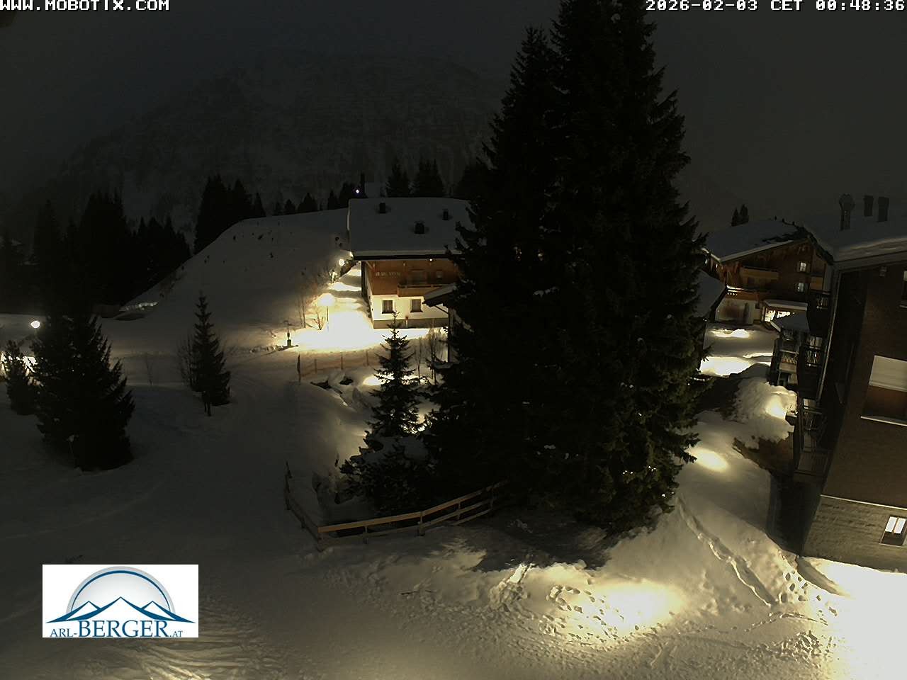 Archiv Foto Webcam Oberlech: Pension Berger