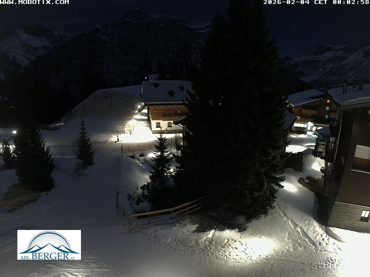 Archiv Foto Webcam Oberlech: Pension Berger