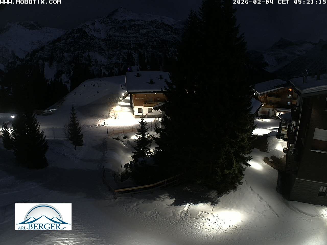 Archiv Foto Webcam Oberlech: Pension Berger