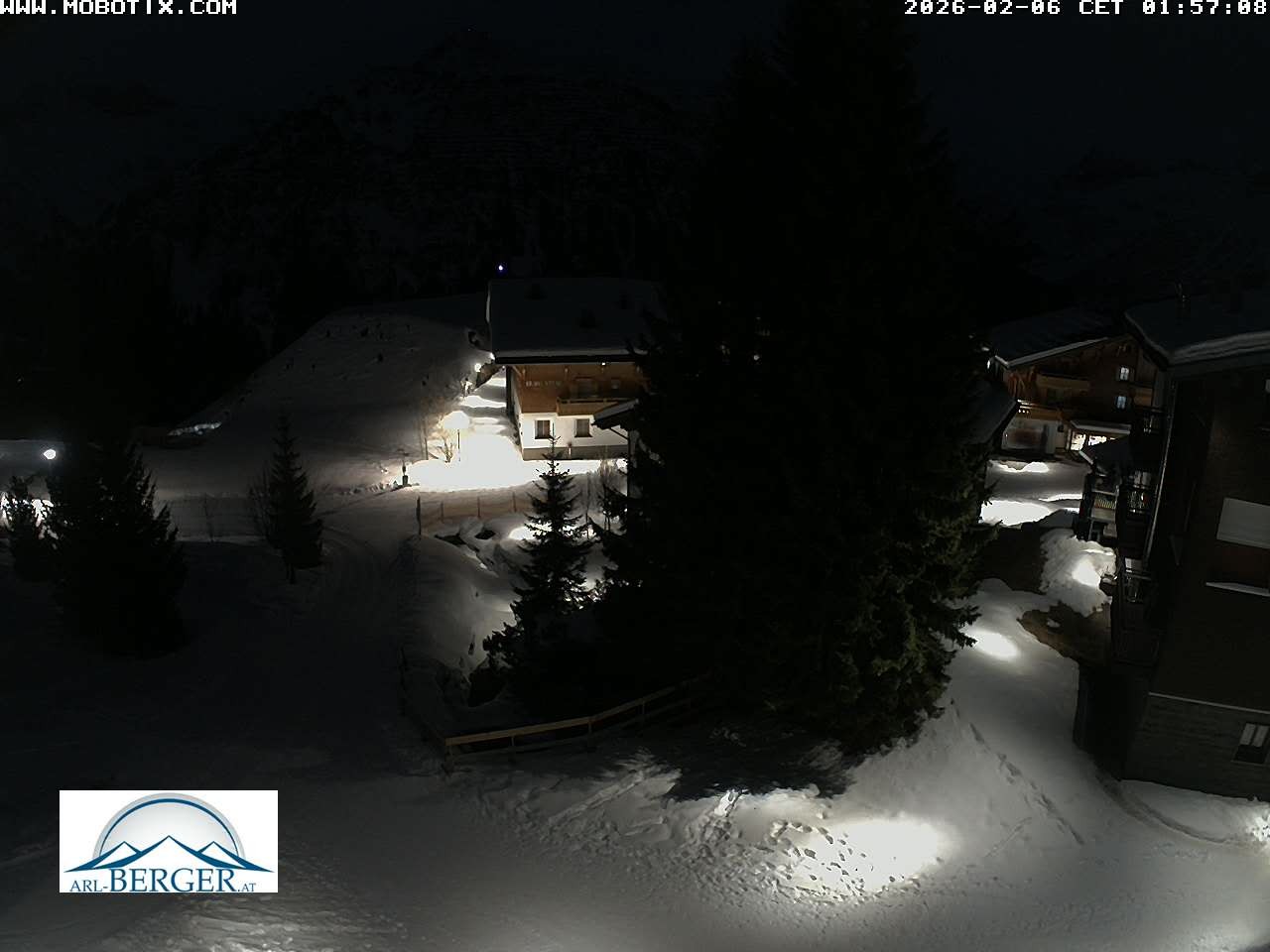 Archiv Foto Webcam Oberlech: Pension Berger