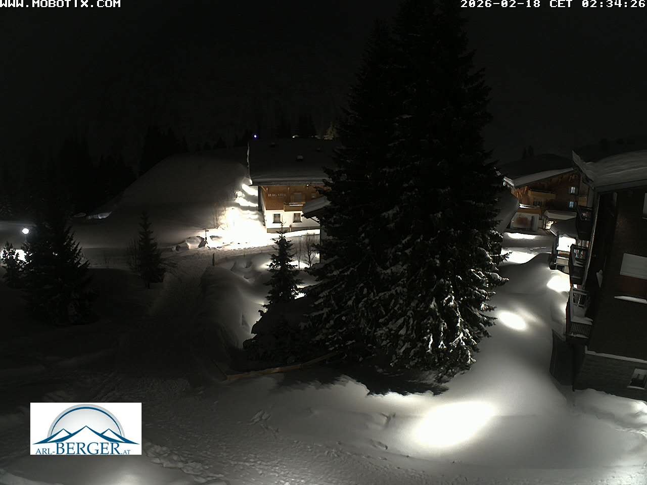 Archiv Foto Webcam Oberlech: Pension Berger