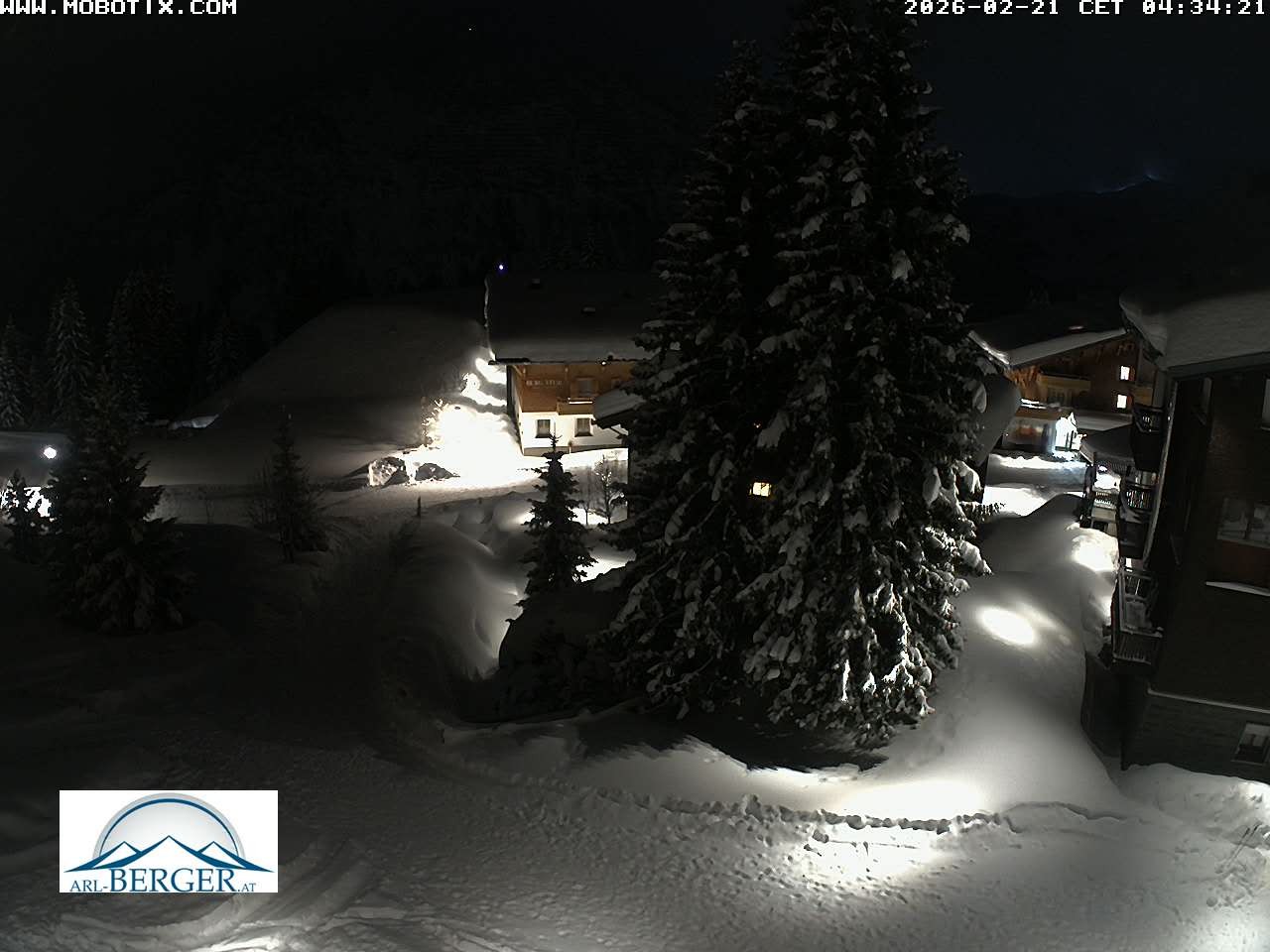 Archiv Foto Webcam Oberlech: Pension Berger