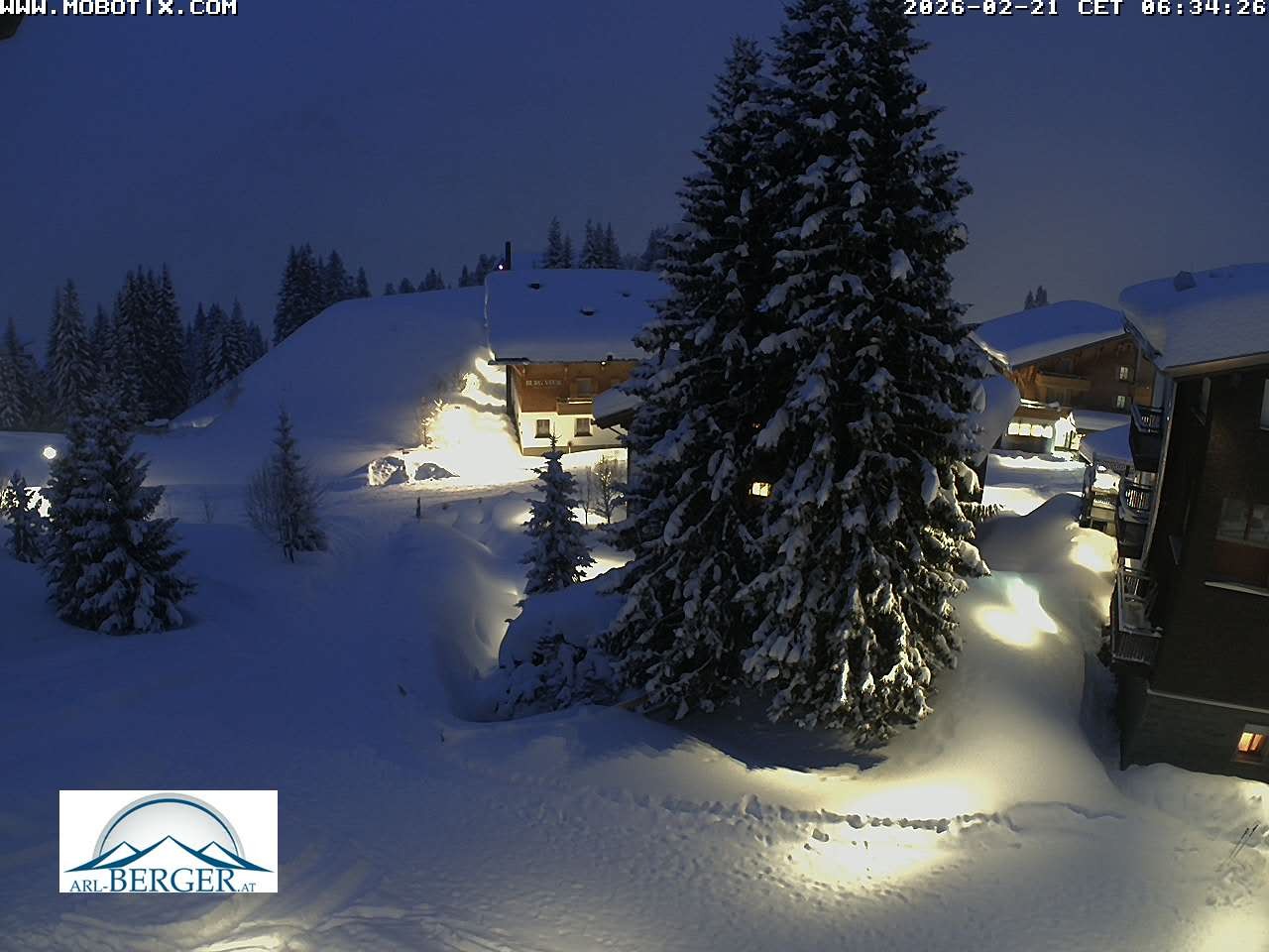 Archiv Foto Webcam Oberlech: Pension Berger