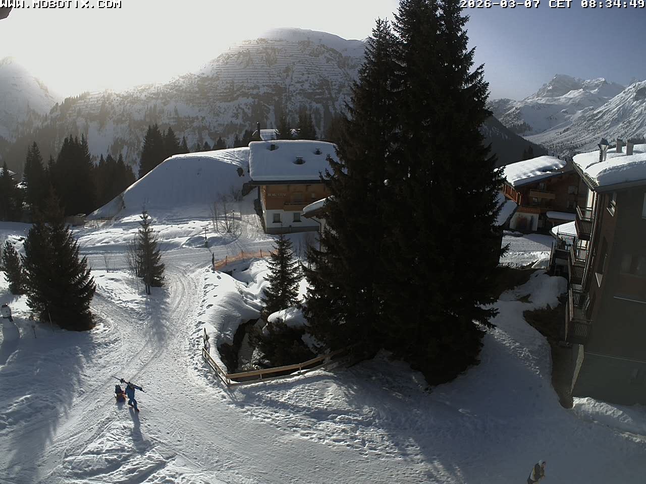 Archiv Foto Webcam Oberlech: Pension Berger