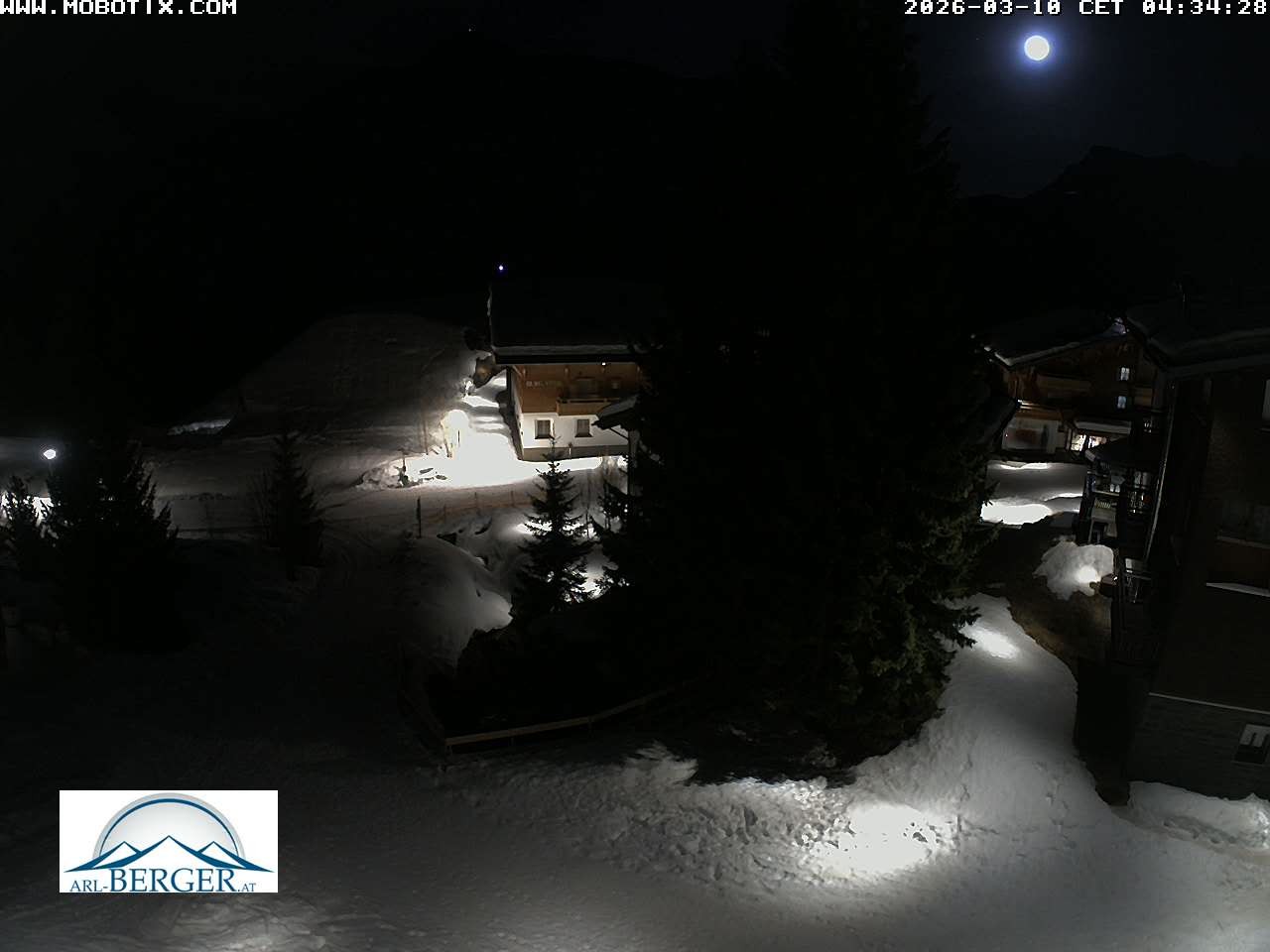 Archiv Foto Webcam Oberlech: Pension Berger