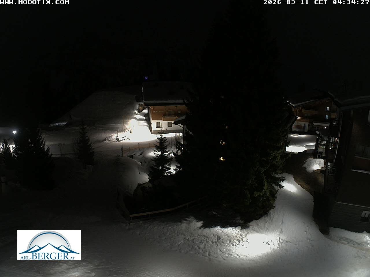 Archiv Foto Webcam Oberlech: Pension Berger