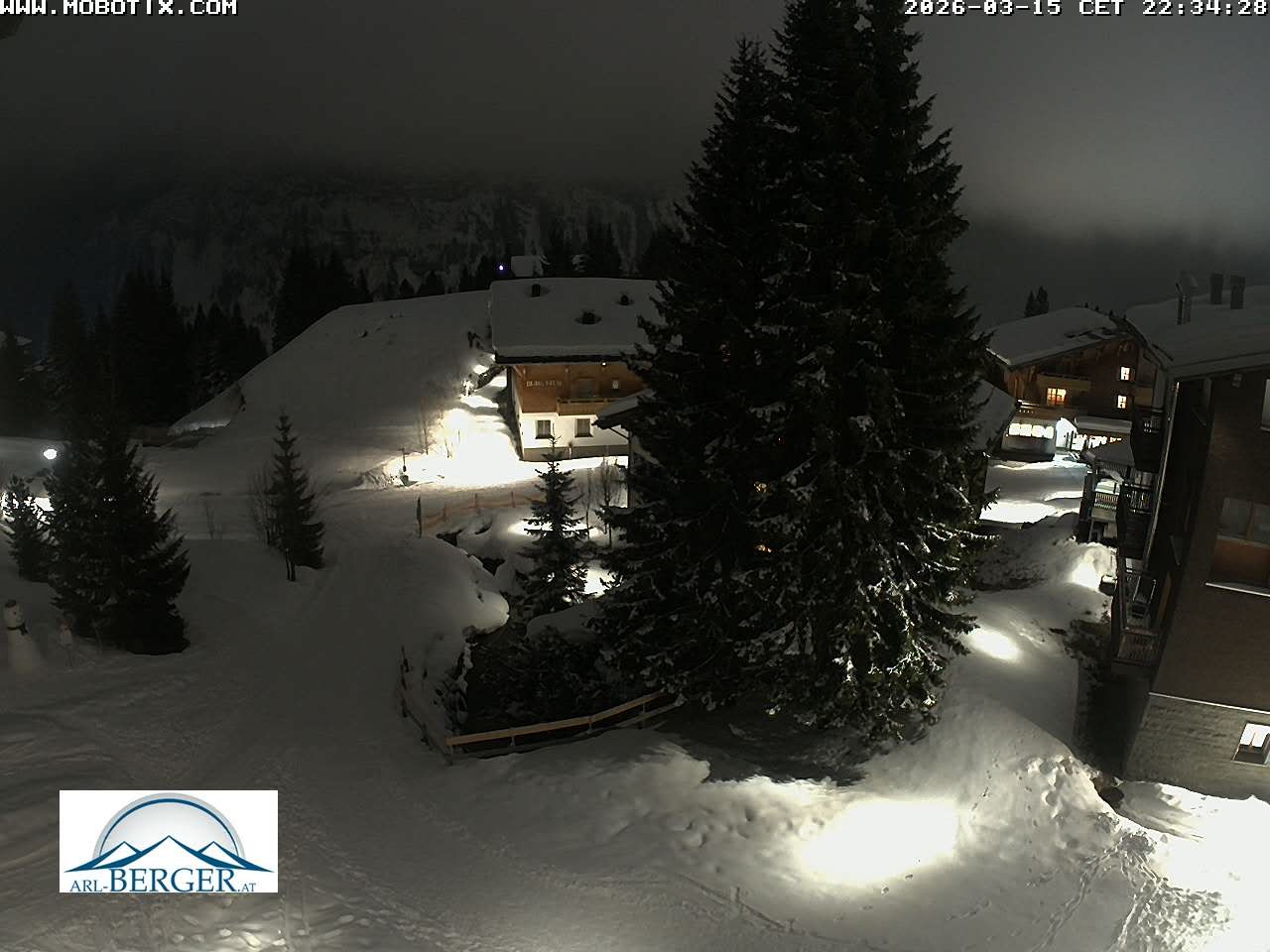Archiv Foto Webcam Oberlech: Pension Berger