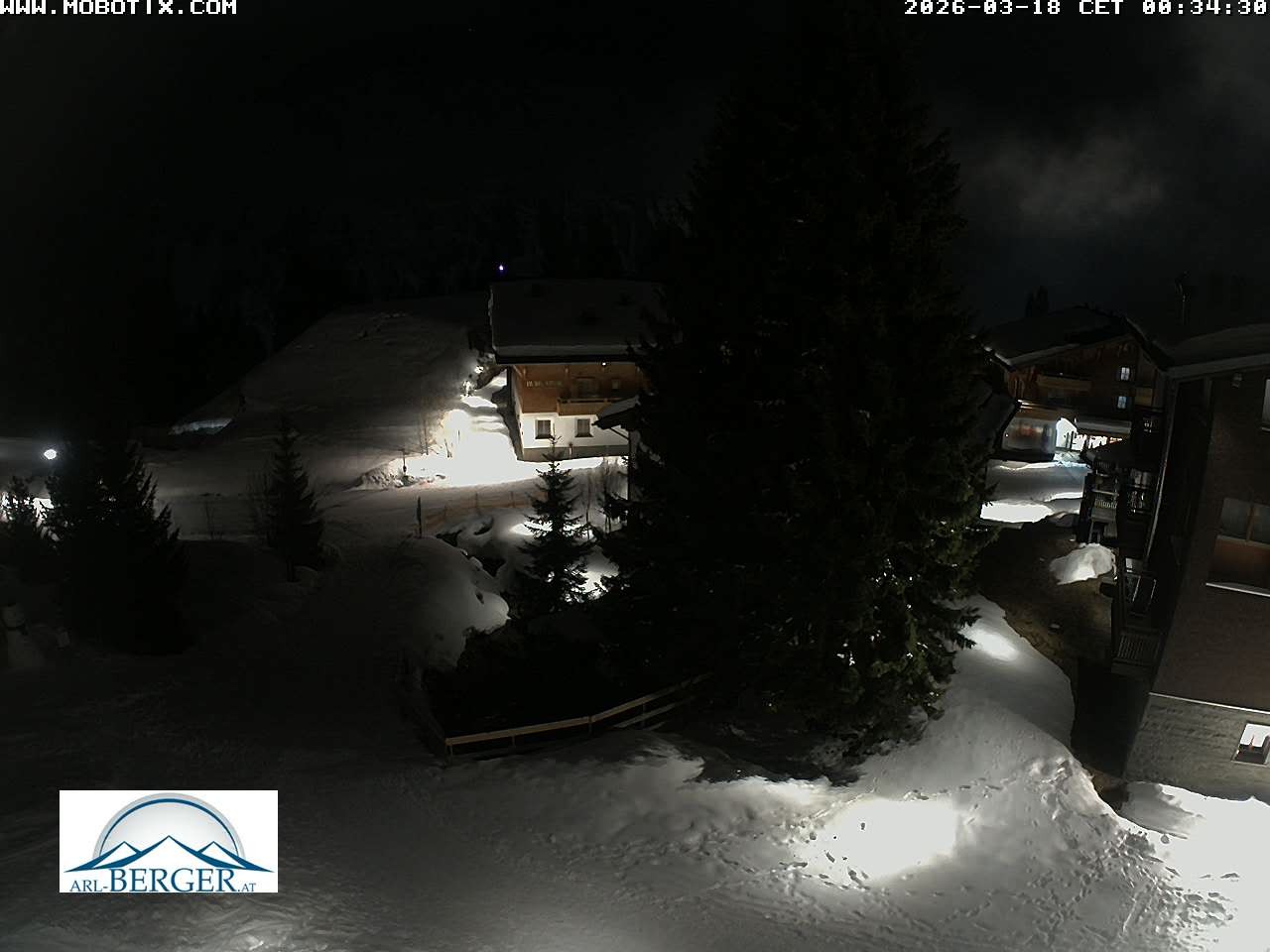 Archiv Foto Webcam Oberlech: Pension Berger