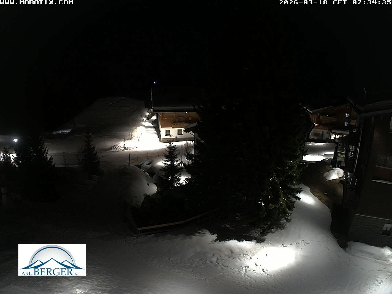 Archiv Foto Webcam Oberlech: Pension Berger
