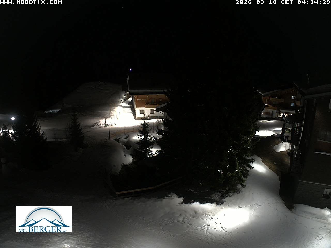 Archiv Foto Webcam Oberlech: Pension Berger