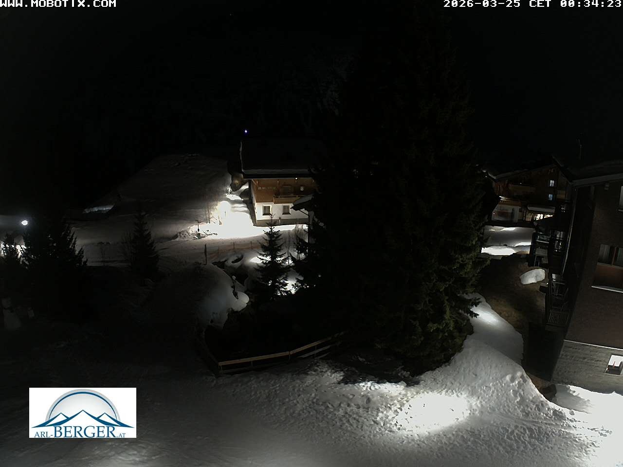 Archiv Foto Webcam Oberlech: Pension Berger