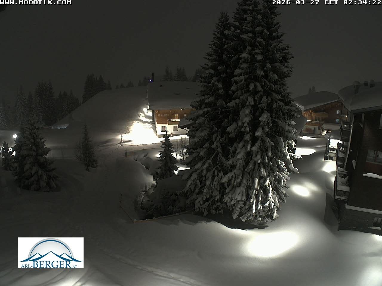 Archiv Foto Webcam Oberlech: Pension Berger