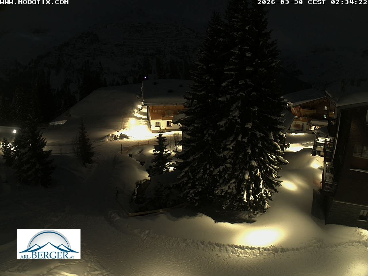 Archiv Foto Webcam Oberlech: Pension Berger