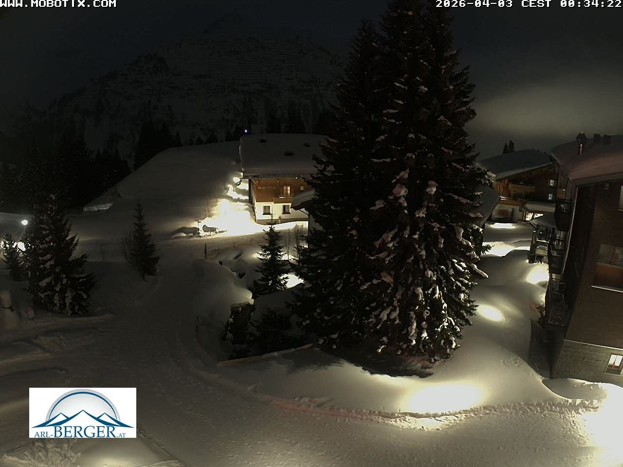 Archiv Foto Webcam Oberlech: Pension Berger