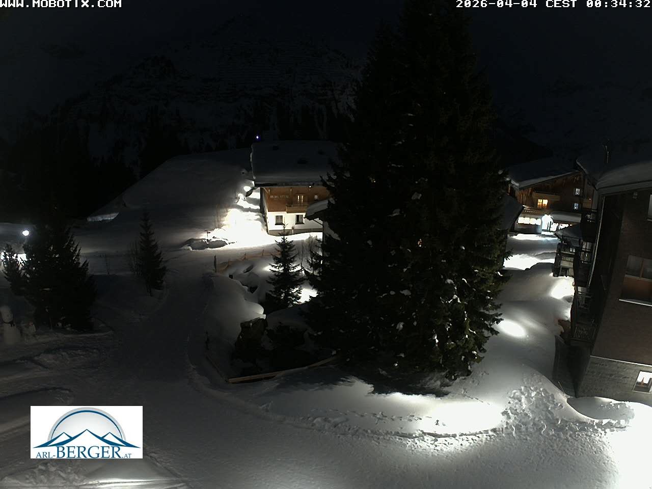 Archiv Foto Webcam Oberlech: Pension Berger