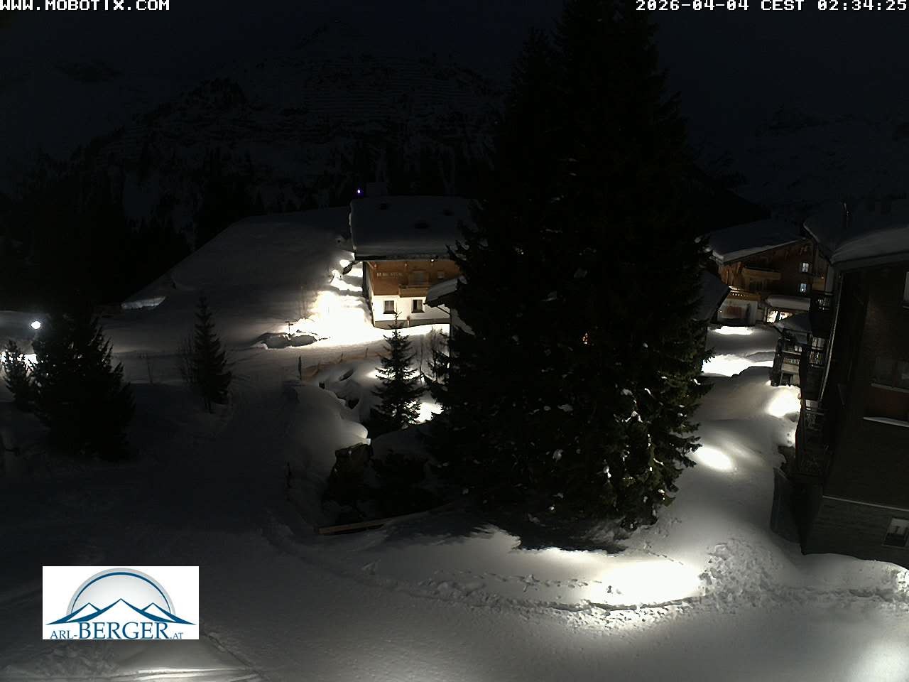 Archiv Foto Webcam Oberlech: Pension Berger