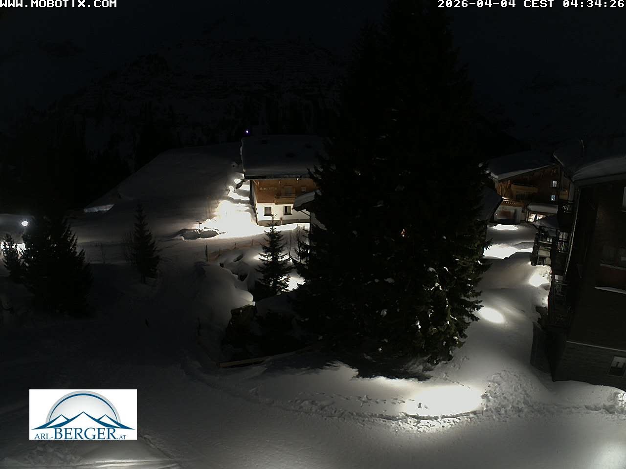 Archiv Foto Webcam Oberlech: Pension Berger