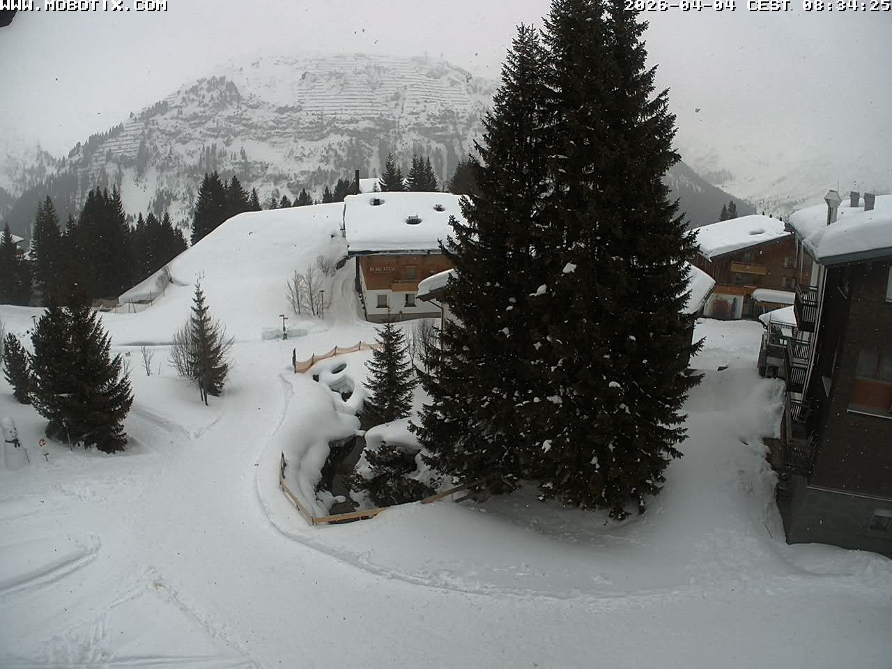 Archiv Foto Webcam Oberlech: Pension Berger