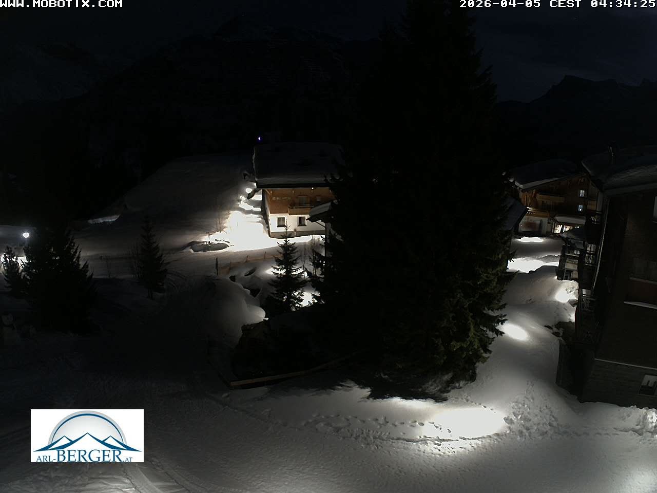 Archiv Foto Webcam Oberlech: Pension Berger