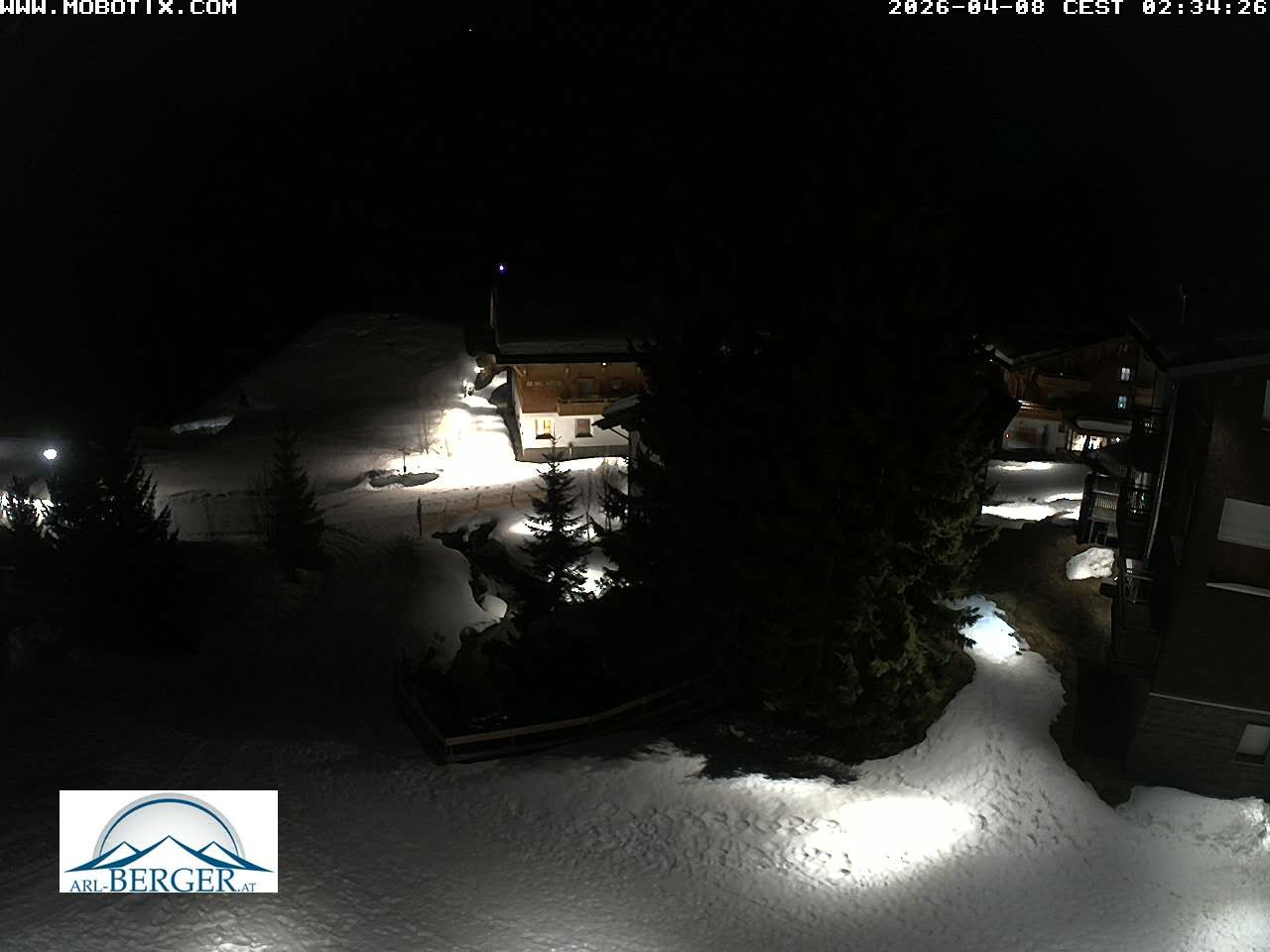 Archiv Foto Webcam Oberlech: Pension Berger