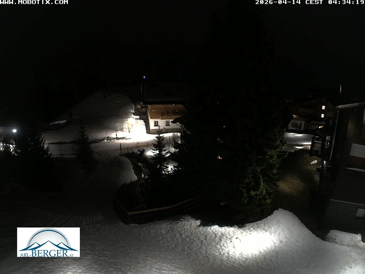 Archiv Foto Webcam Oberlech: Pension Berger