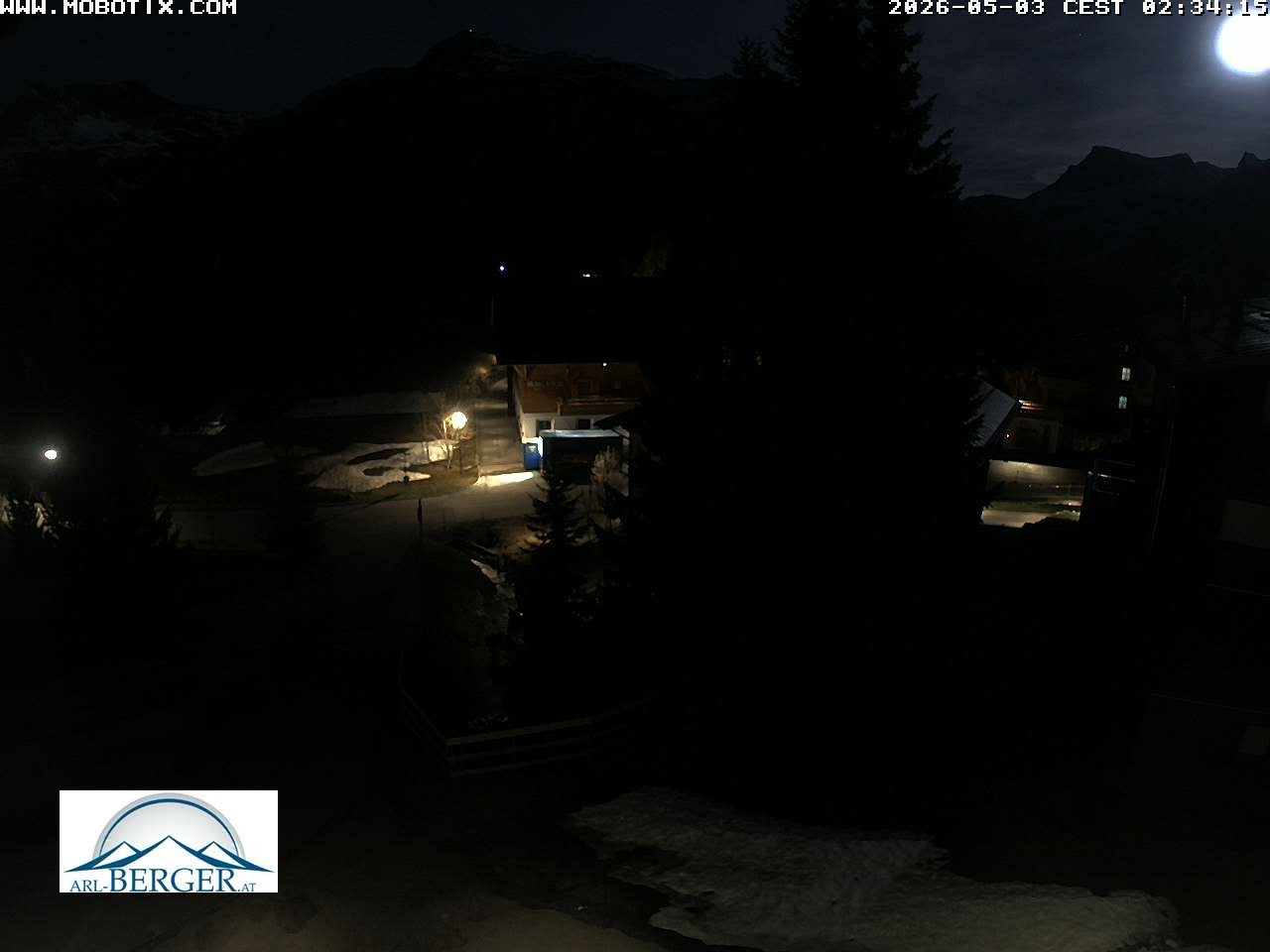 Archiv Foto Webcam Oberlech: Pension Berger
