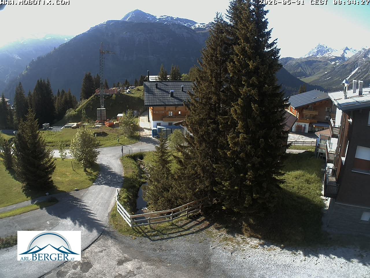 Archiv Foto Webcam Oberlech: Pension Berger