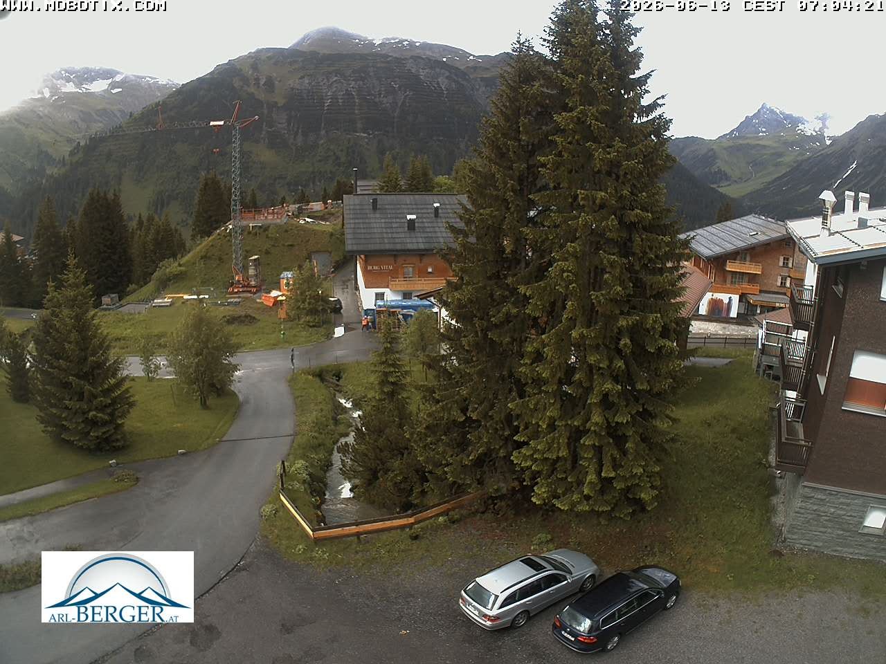 Archiv Foto Webcam Oberlech: Pension Berger