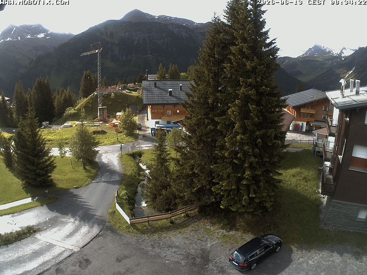 Archiv Foto Webcam Oberlech: Pension Berger