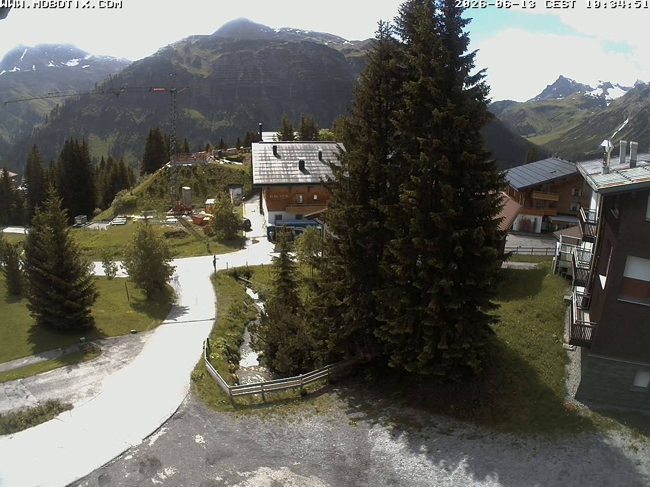 Archiv Foto Webcam Oberlech: Pension Berger