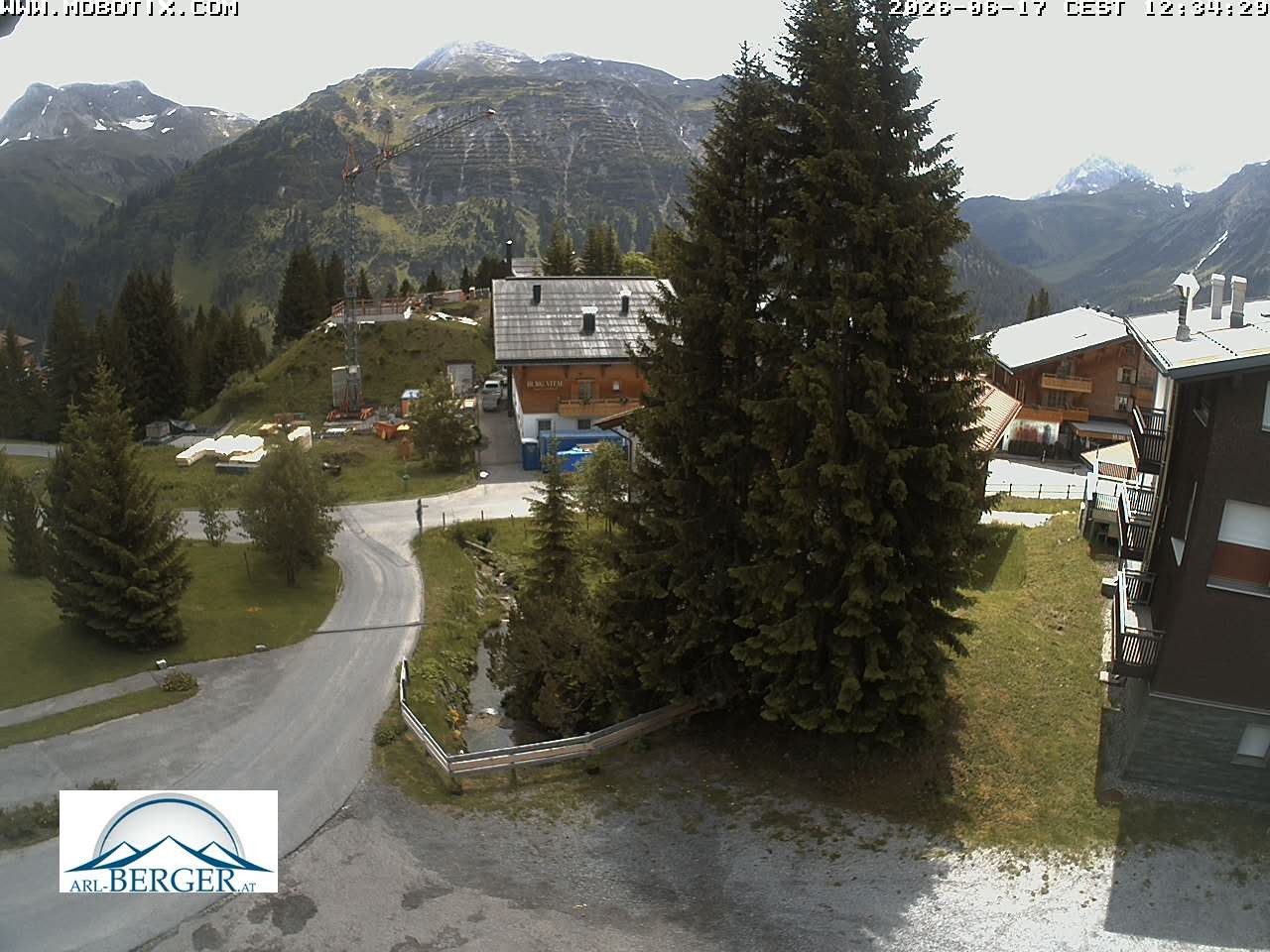 Archiv Foto Webcam Oberlech: Pension Berger