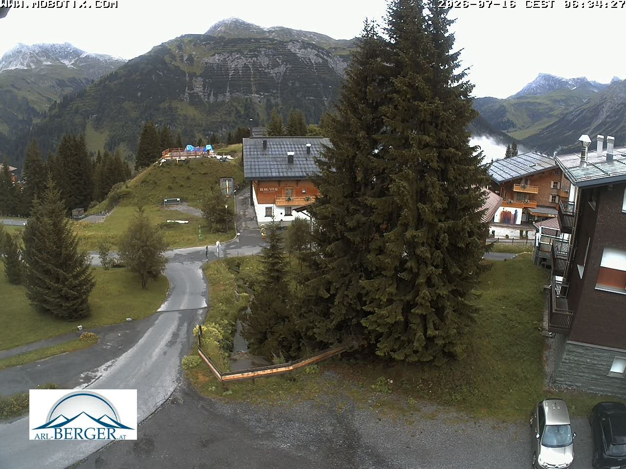 Archiv Foto Webcam Oberlech: Pension Berger