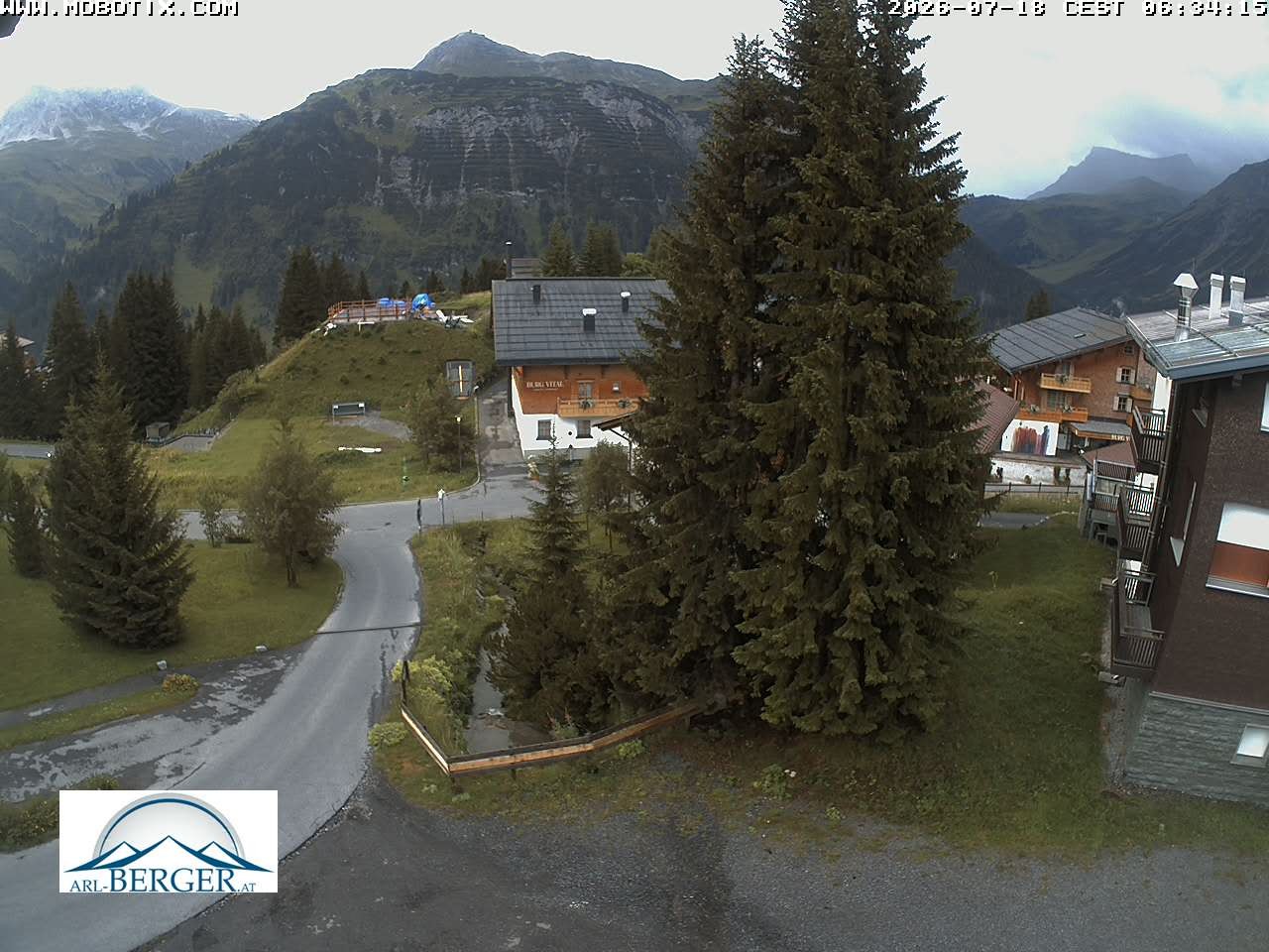 Archiv Foto Webcam Oberlech: Pension Berger