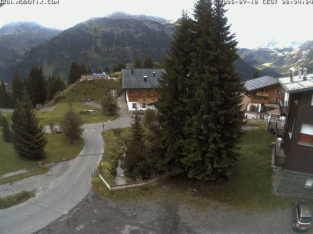Archiv Foto Webcam Oberlech: Pension Berger