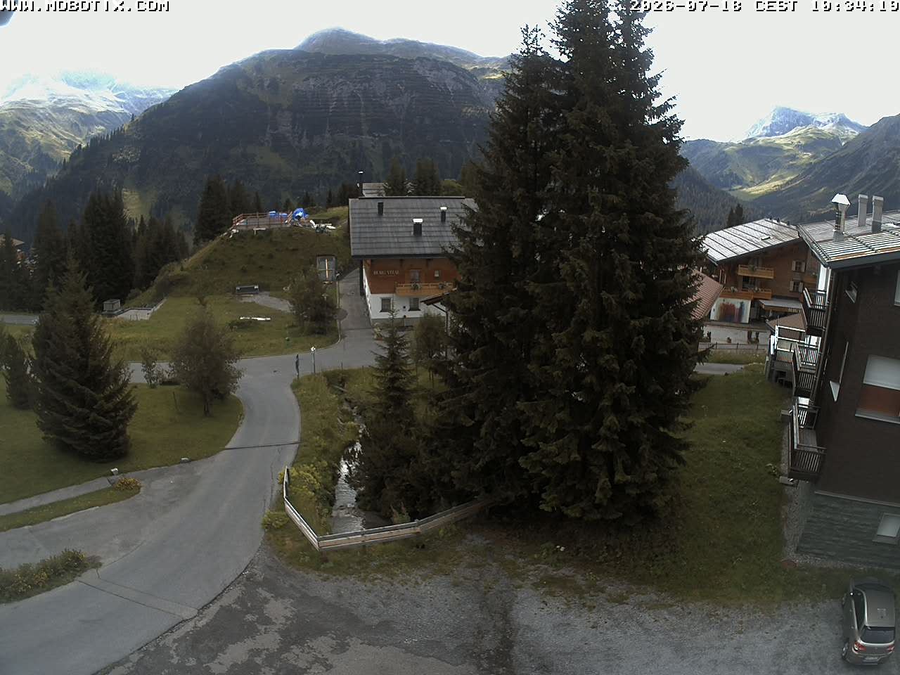 Archiv Foto Webcam Oberlech: Pension Berger