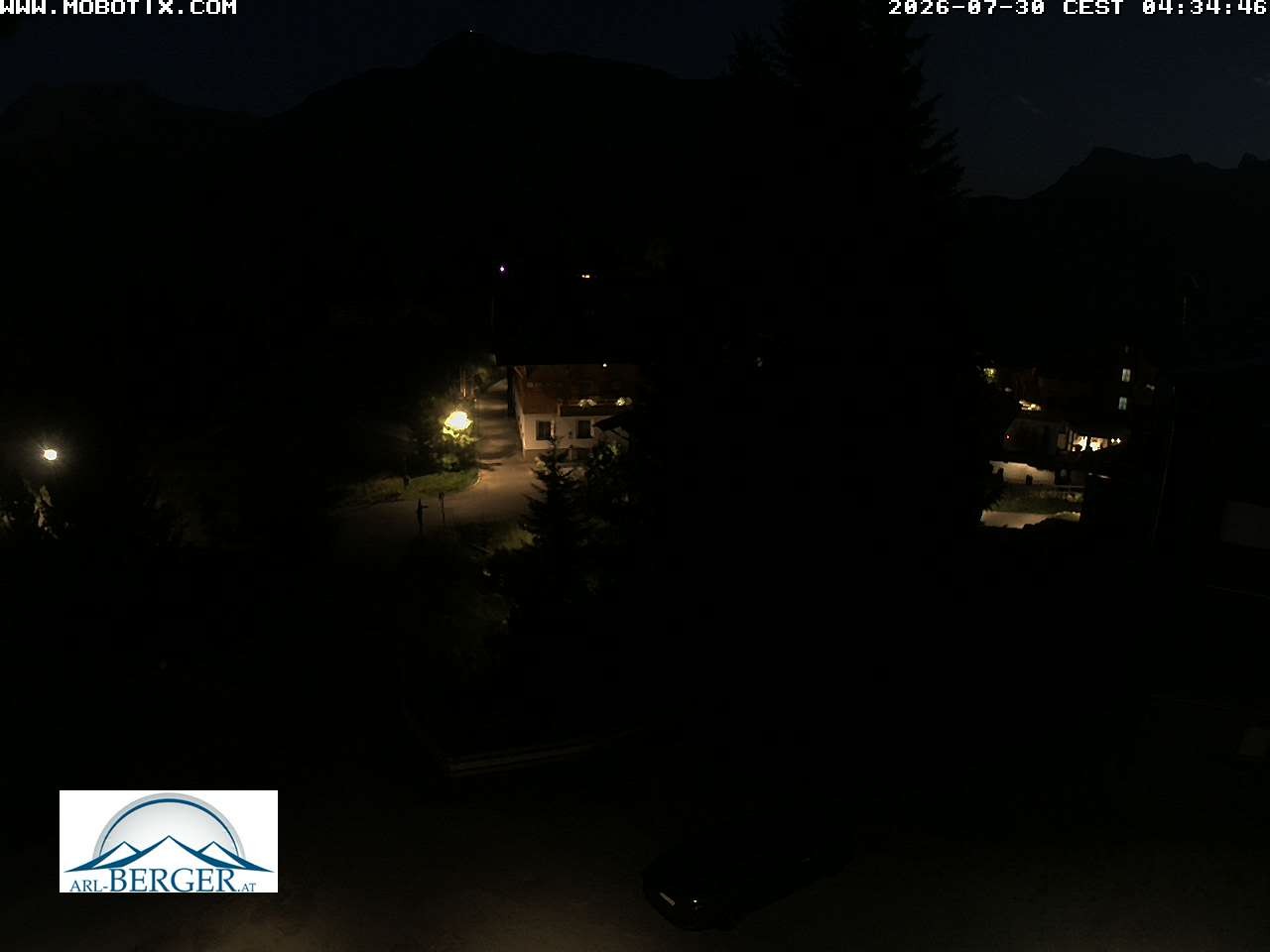 Archiv Foto Webcam Oberlech: Pension Berger
