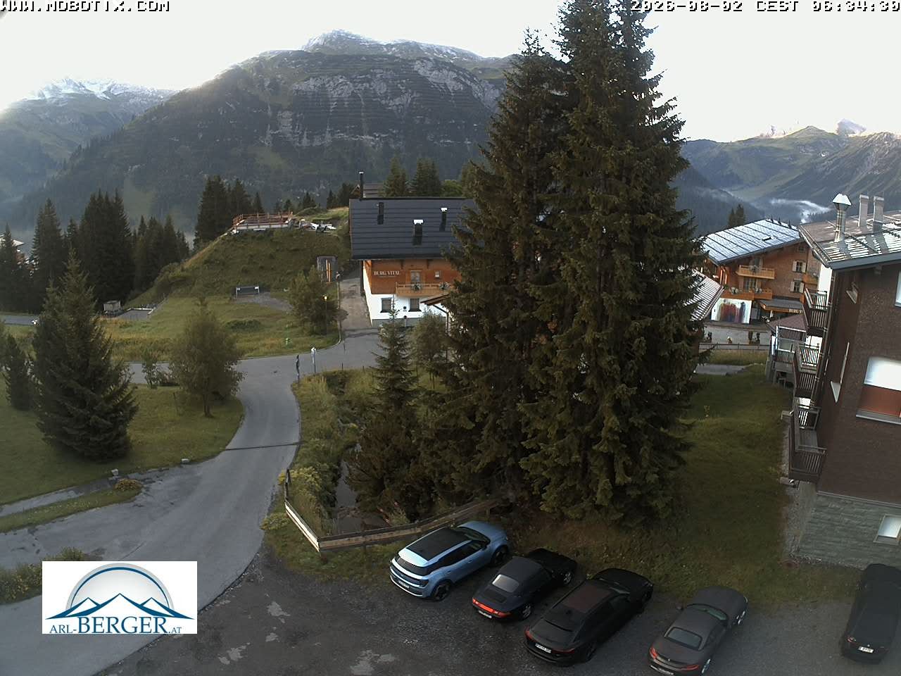 Archiv Foto Webcam Oberlech: Pension Berger