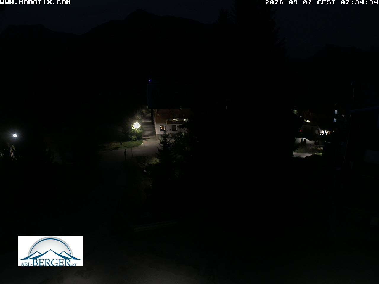 Archiv Foto Webcam Oberlech: Pension Berger