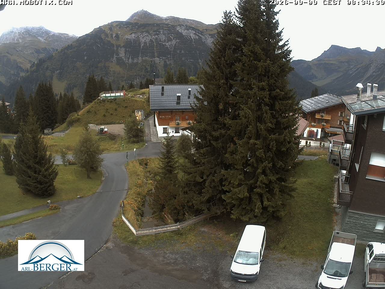 Archiv Foto Webcam Oberlech: Pension Berger