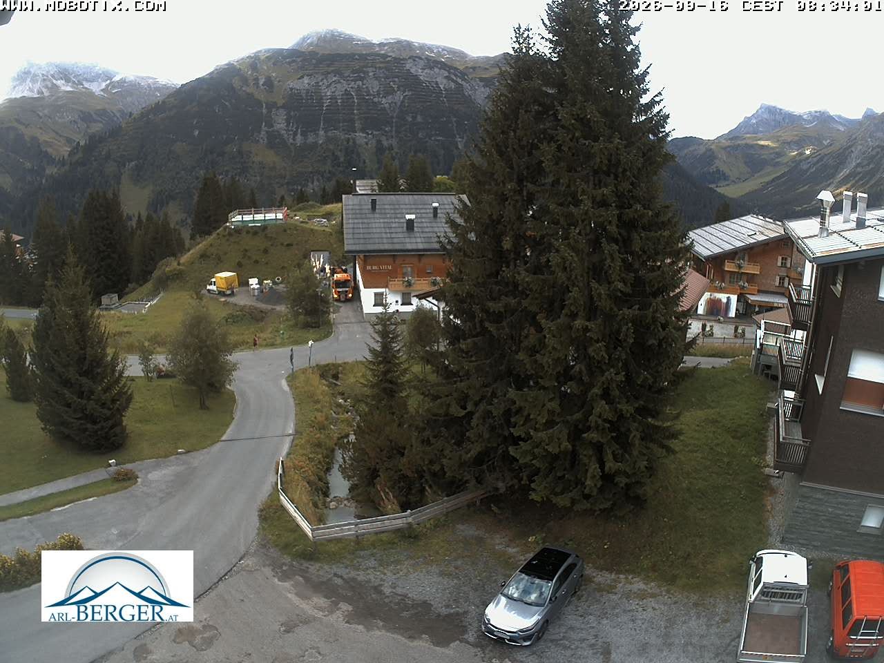 Archiv Foto Webcam Oberlech: Pension Berger