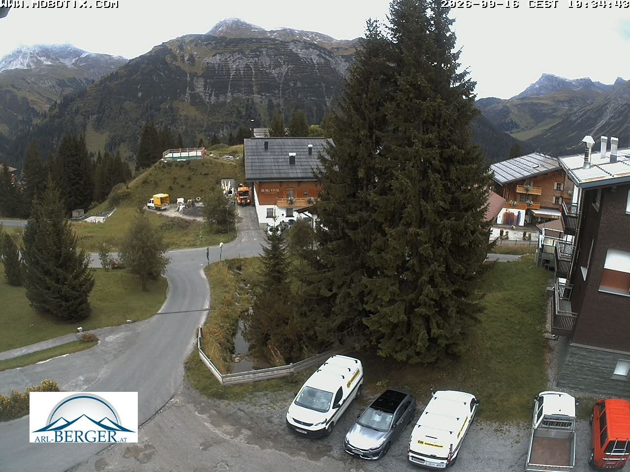 Archiv Foto Webcam Oberlech: Pension Berger